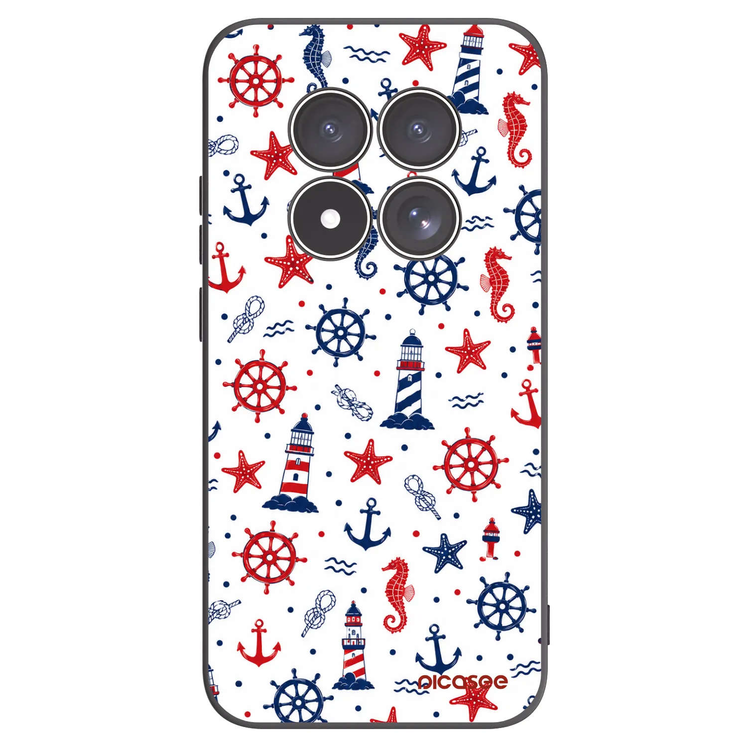 Picasee crna silikonska maskica za Xiaomi Redmi Note 15 Pro 4G - Sailor Vibes