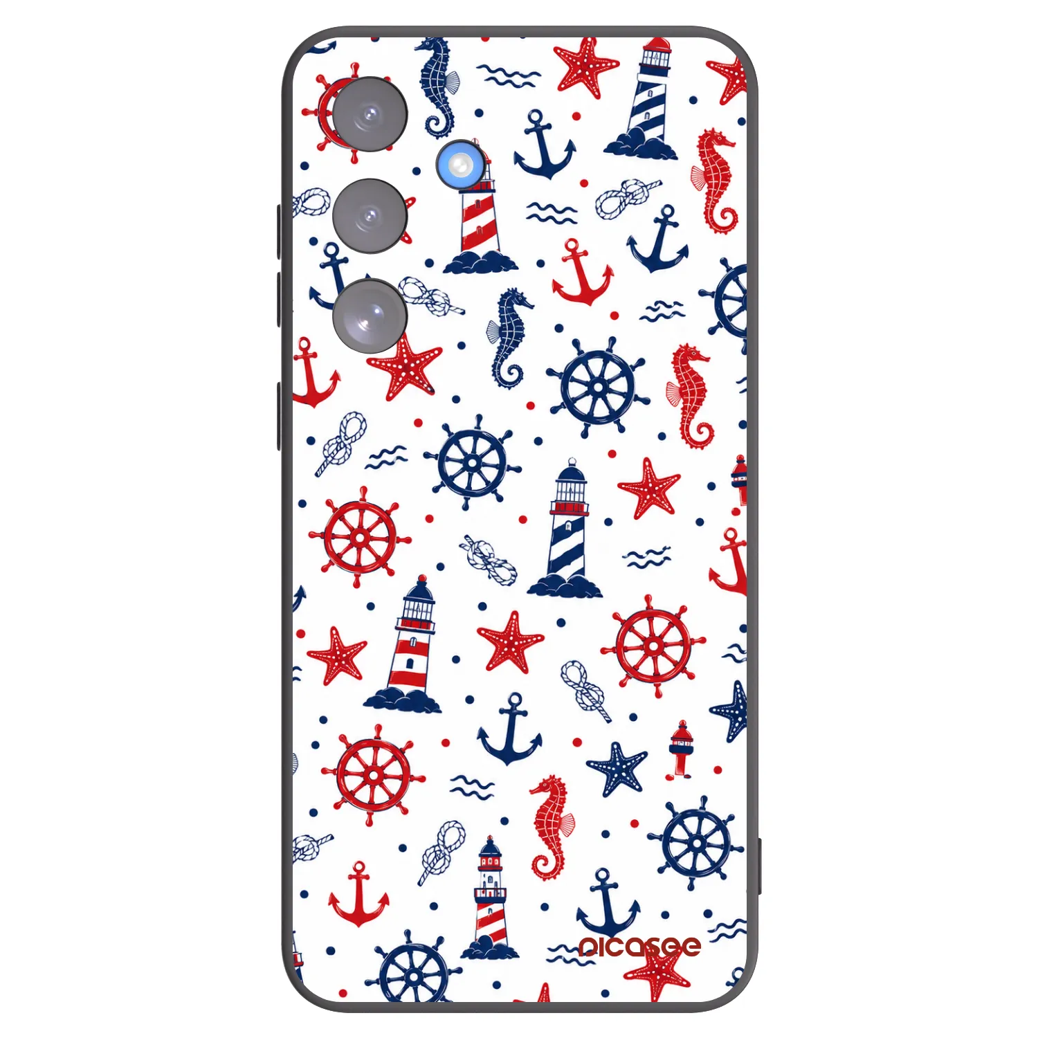 Picasee crna silikonska maskica za Samsung Galaxy S25 FE 5G - Sailor Vibes