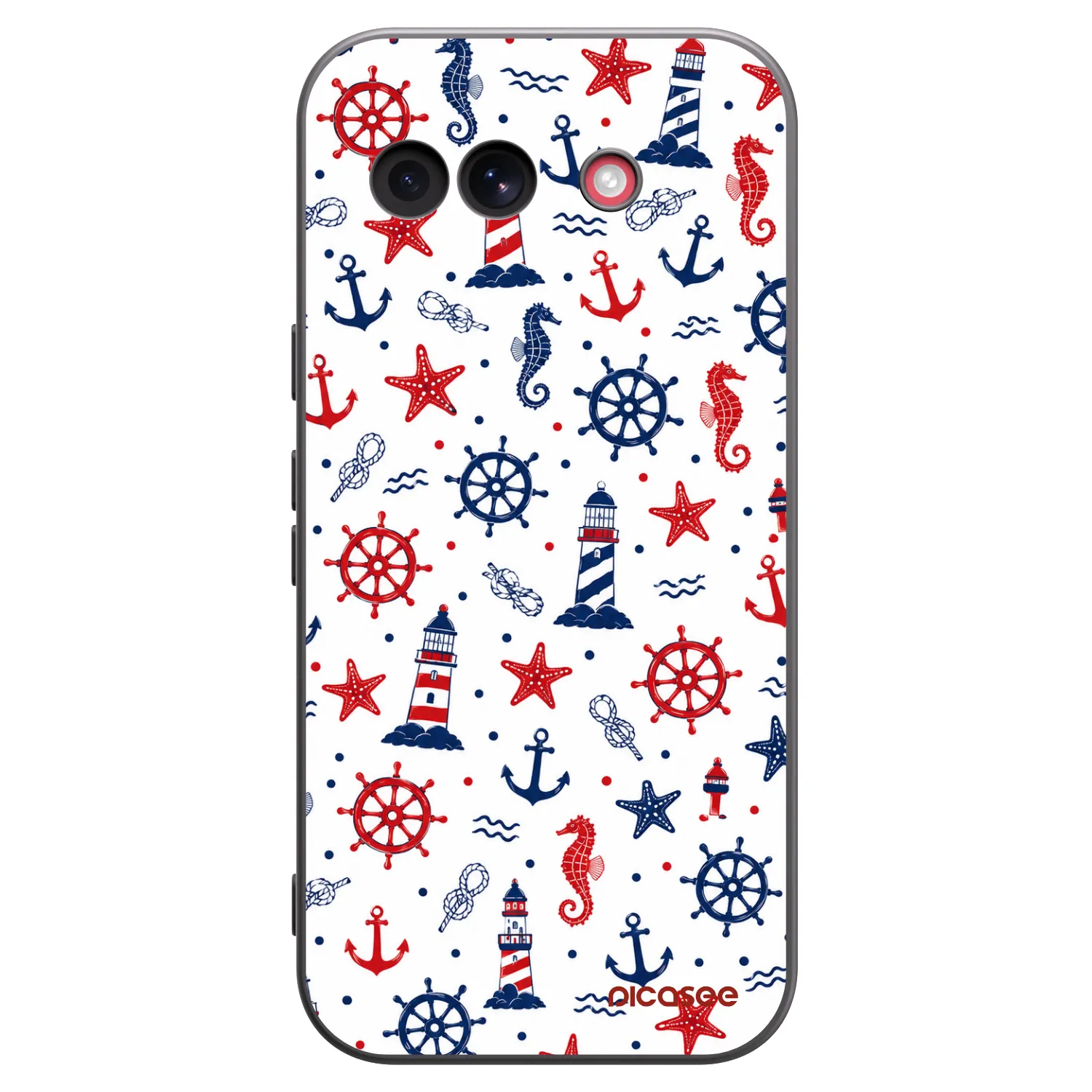 Picasee crna silikonska maskica za Google Pixel 10a - Sailor Vibes