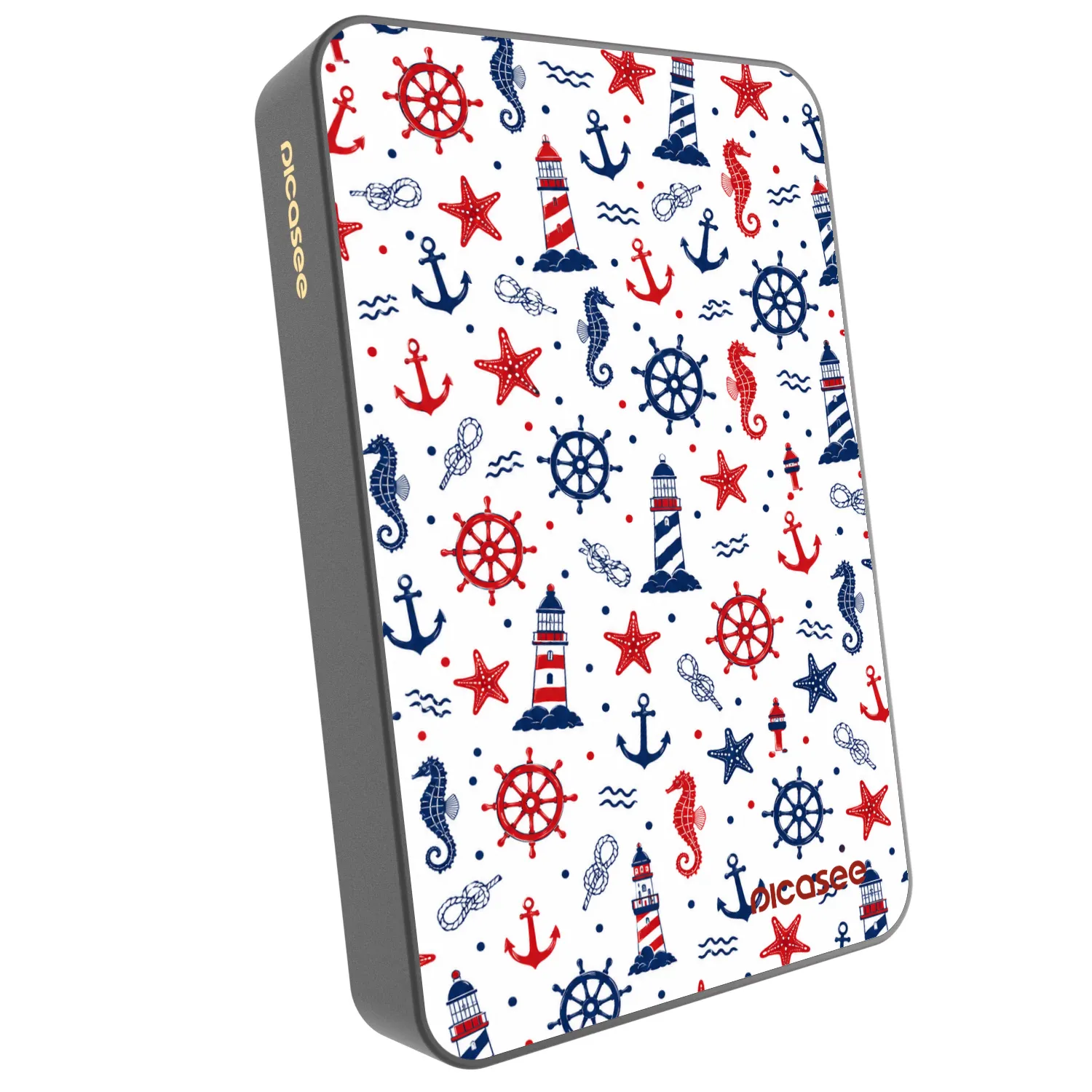 Picasee Prijenosni punjač s MagSafe 10 000 mAh Sivo - Sailor Vibes