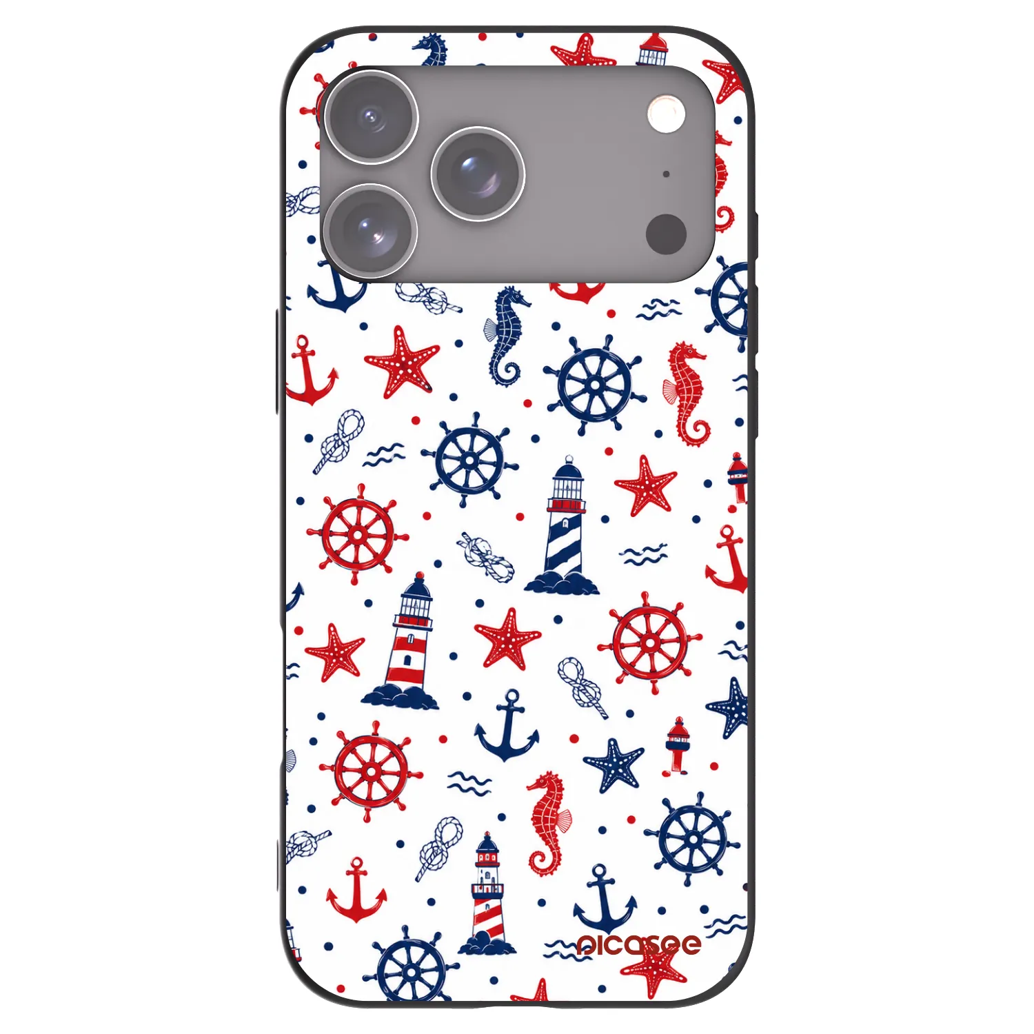 Picasee crna silikonska maskica za Apple iPhone 18 Pro Max - Sailor Vibes