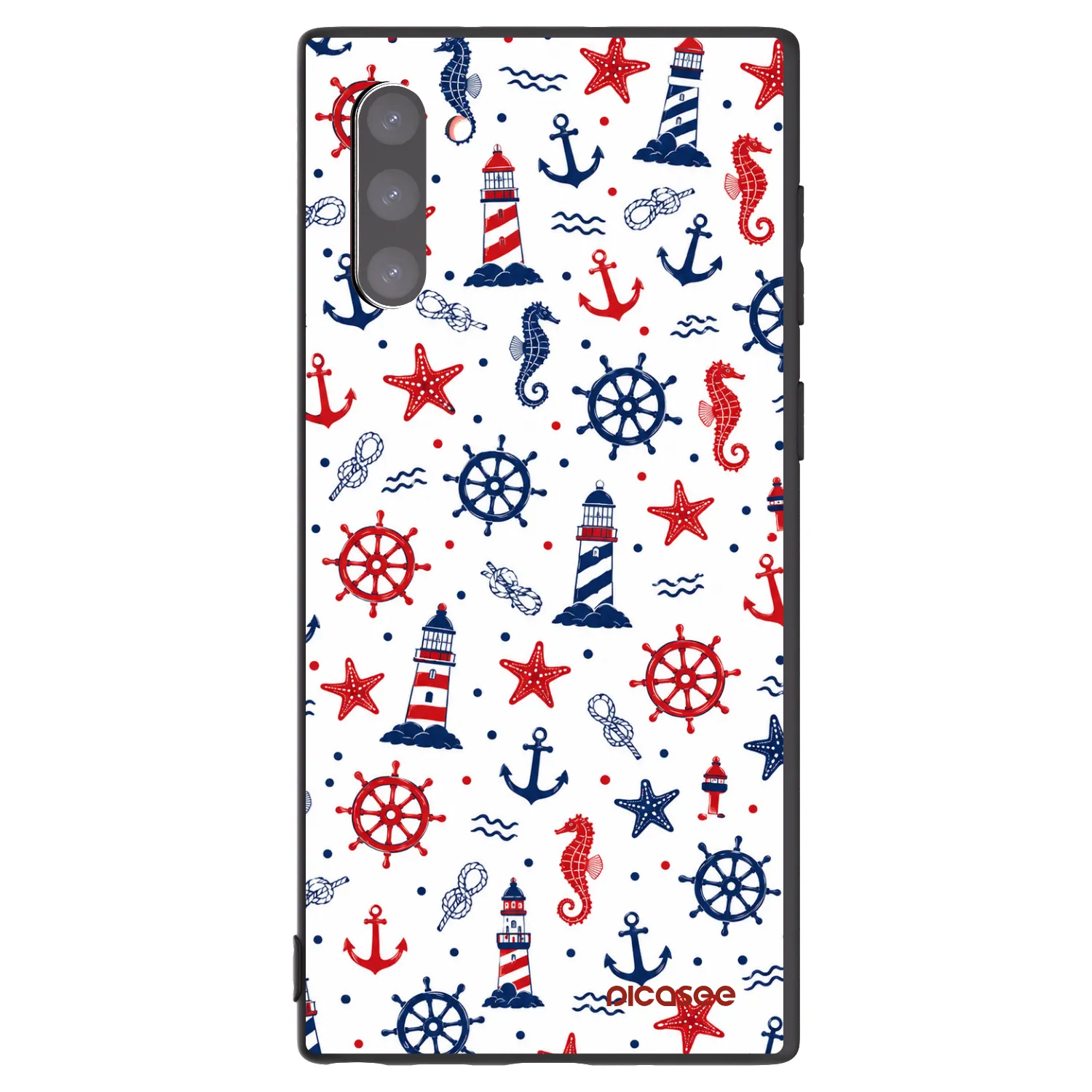 Picasee crna silikonska maskica za Samsung Galaxy Note 10 N970F - Sailor Vibes