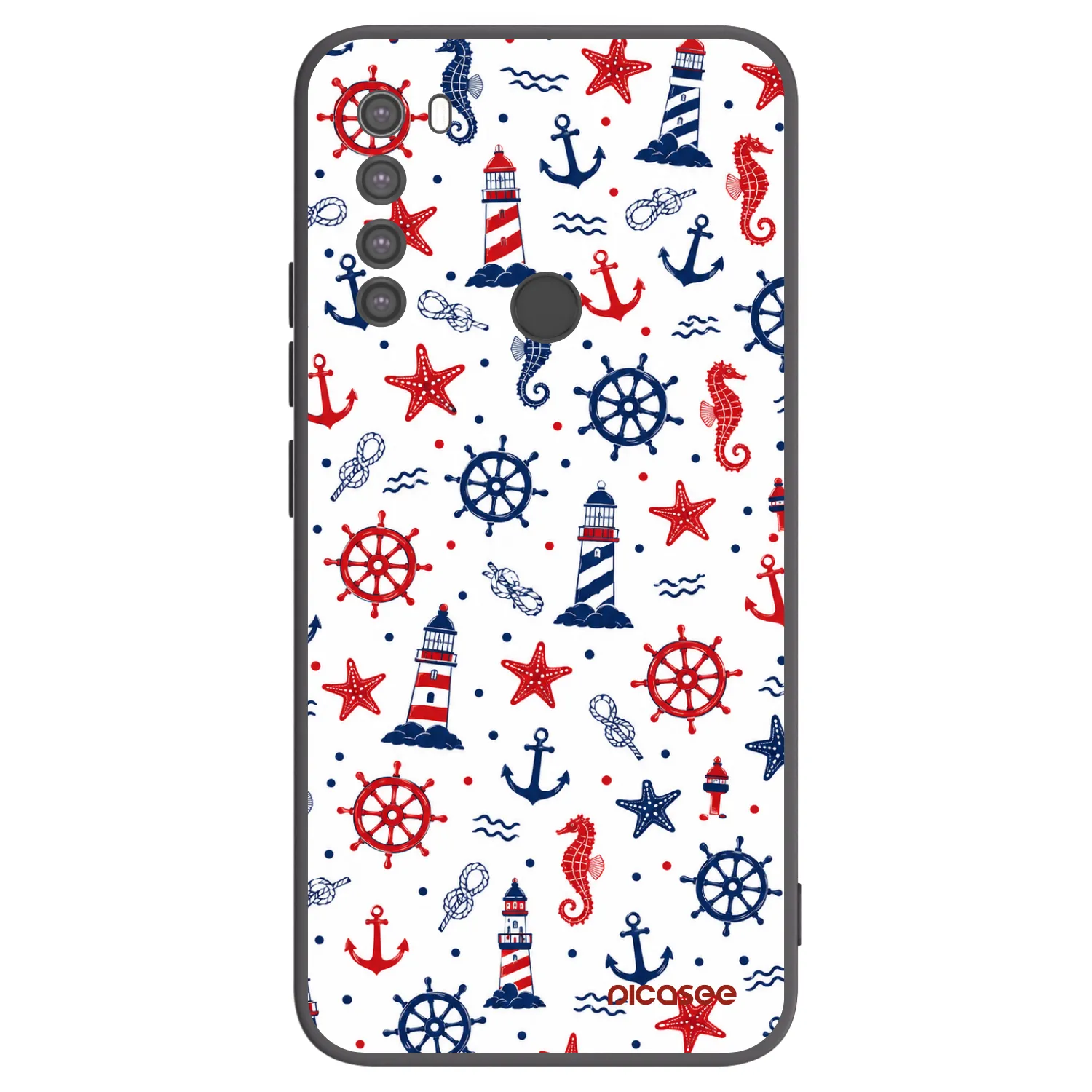 Picasee crna silikonska maskica za Xiaomi Redmi Note 8 - Sailor Vibes