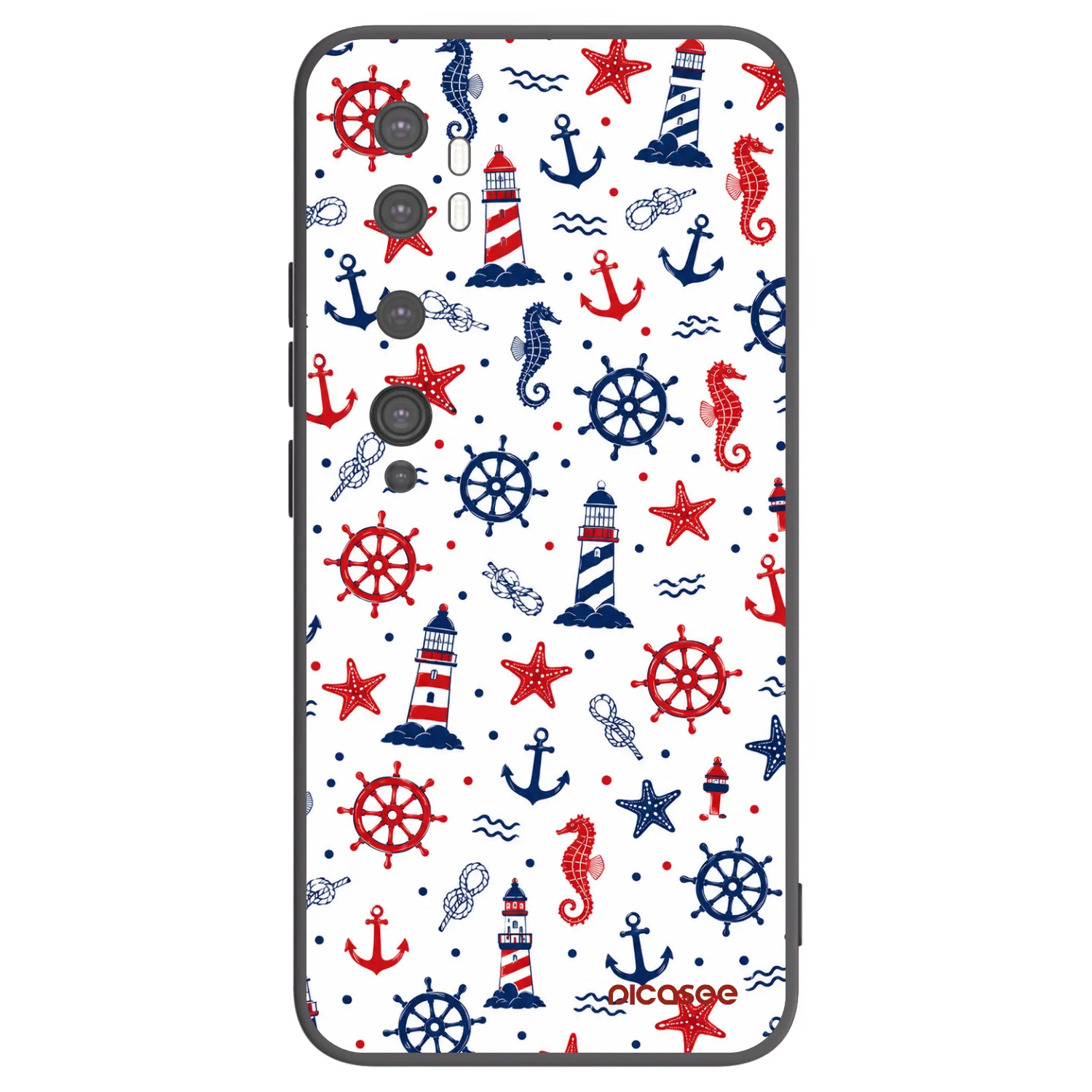 Picasee crna silikonska maskica za Xiaomi Mi Note 10 (Pro) - Sailor Vibes
