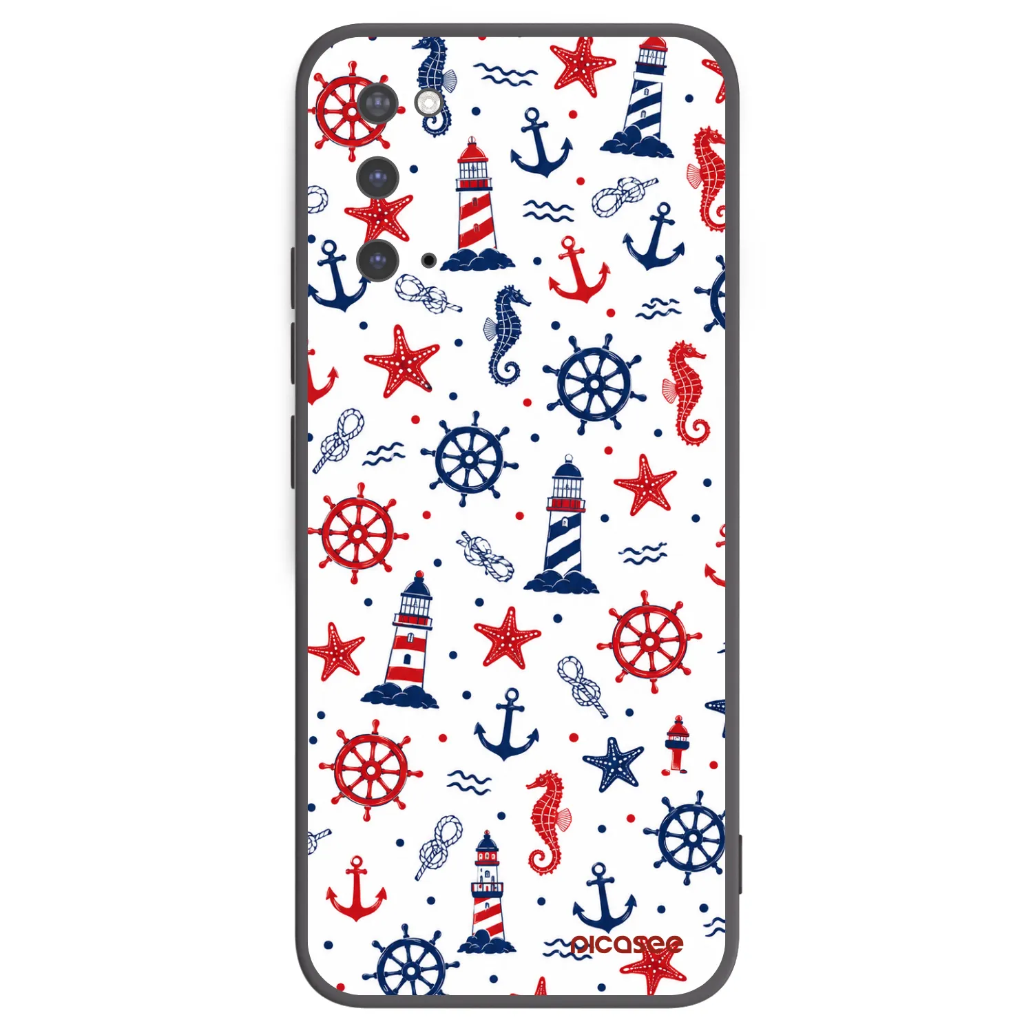Picasee crna silikonska maskica za Samsung Galaxy S20 G980F - Sailor Vibes