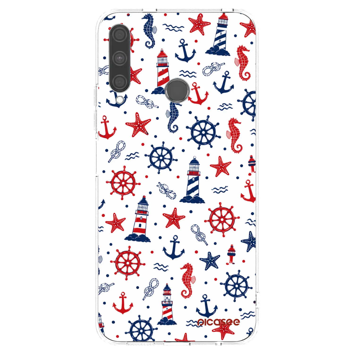 Picasee silikonska prozirna maskica za Huawei P40 Lite E - Sailor Vibes