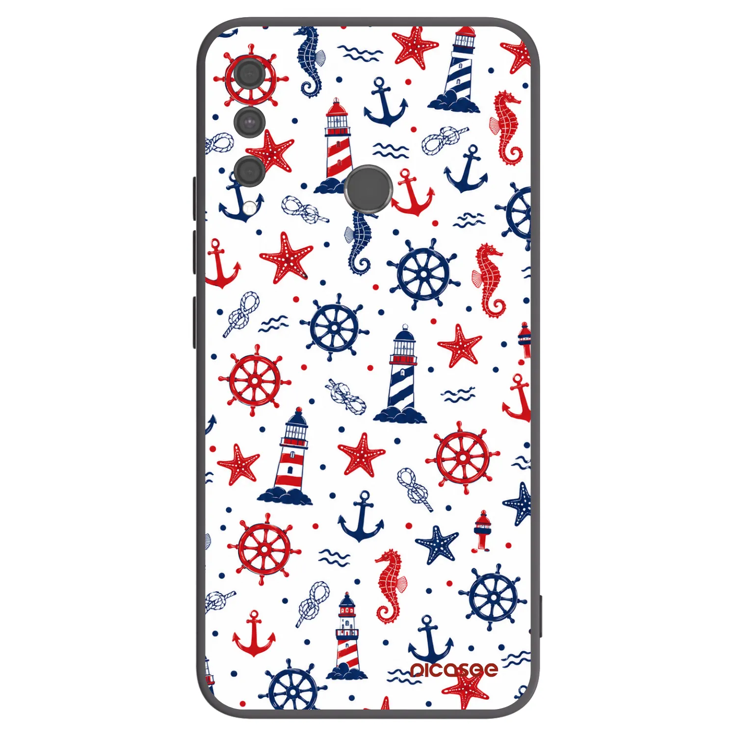 Picasee crna silikonska maskica za Huawei P40 Lite E - Sailor Vibes
