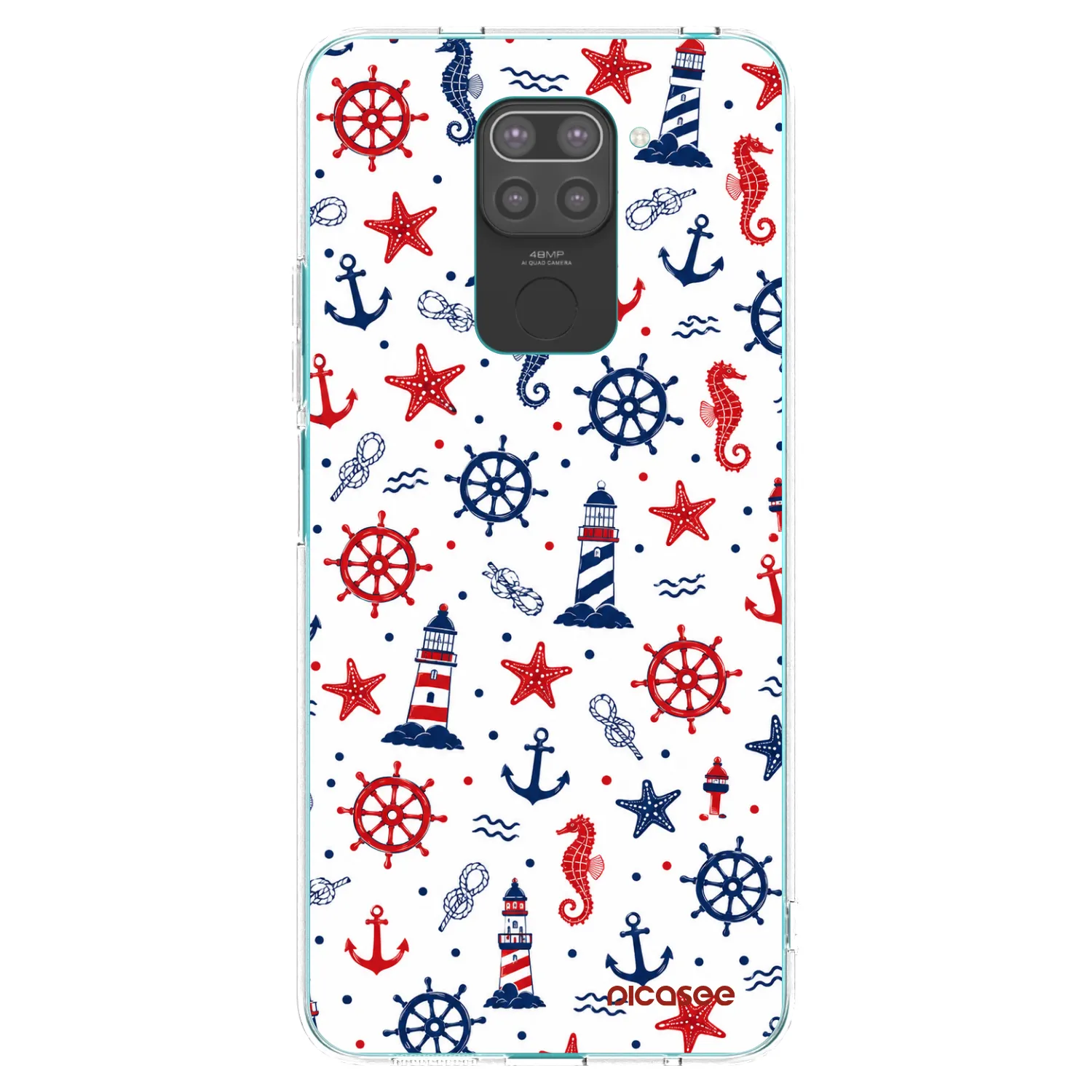 Picasee crna silikonska maskica za Xiaomi Redmi Note 9 - Sailor Vibes