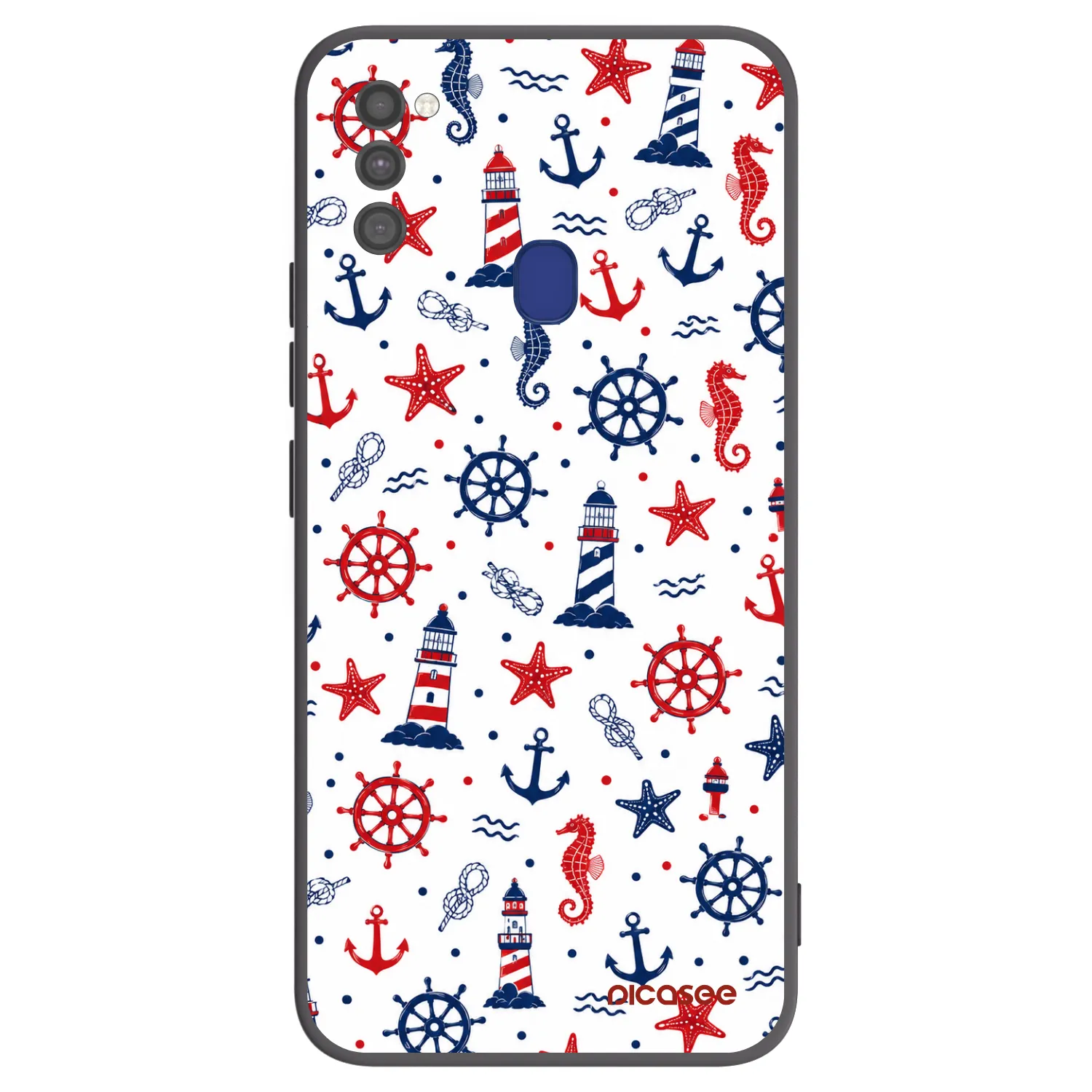 Picasee crna silikonska maskica za Samsung Galaxy M21 M215F - Sailor Vibes