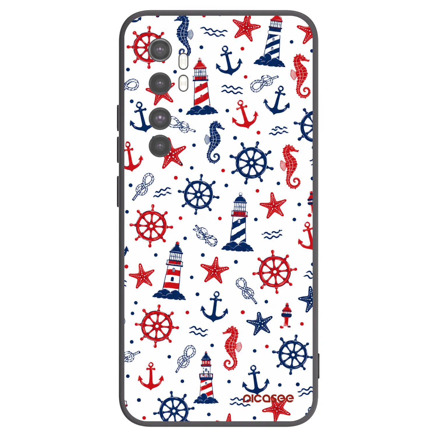 Picasee crna silikonska maskica za Xiaomi Mi Note 10 Lite - Sailor Vibes
