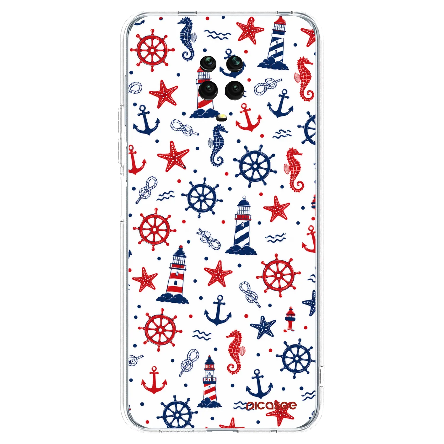 Picasee silikonska prozirna maskica za Xiaomi Redmi Note 9S - Sailor Vibes