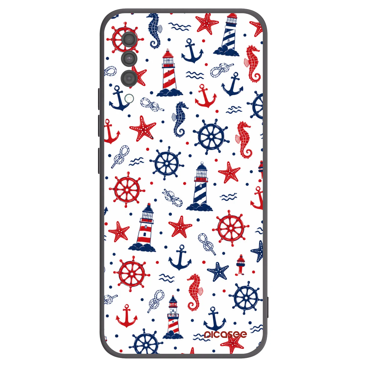 Picasee crna silikonska maskica za Samsung Galaxy A30s A307F - Sailor Vibes