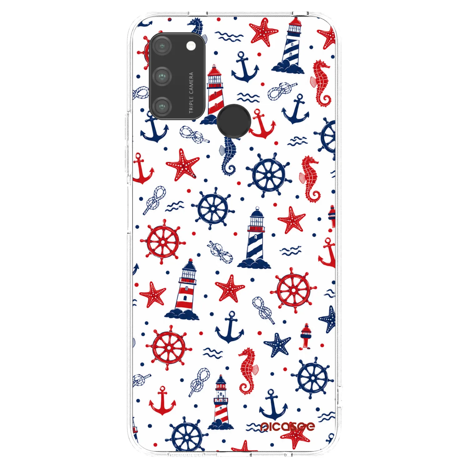 Picasee silikonska prozirna maskica za Honor 9A - Sailor Vibes