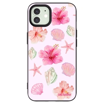 Picasee crna silikonska maskica za Apple iPhone 12 - Blush Lagoon