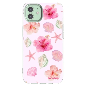 Picasee silikonska prozirna maskica za Apple iPhone 12 - Blush Lagoon