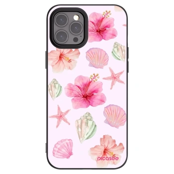 Picasee crna silikonska maskica za Apple iPhone 12 Pro Max - Blush Lagoon