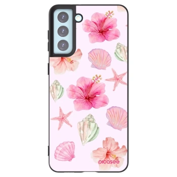 Picasee crna silikonska maskica za Samsung Galaxy S21+ 5G G996F - Blush Lagoon