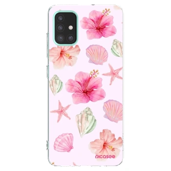 Picasee silikonska prozirna maskica za Samsung Galaxy M31s - Blush Lagoon