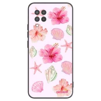 Picasee crna silikonska maskica za Samsung Galaxy A42 A426B - Blush Lagoon