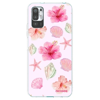Picasee silikonska prozirna maskica za Xiaomi Redmi Note 10 5G - Blush Lagoon