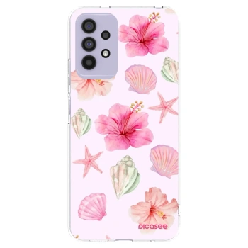Picasee silikonska prozirna maskica za Samsung Galaxy A32 4G SM-A325F - Blush Lagoon