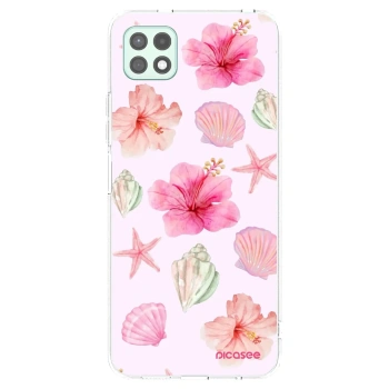 Picasee silikonska prozirna maskica za Samsung Galaxy A22 A226B 5G - Blush Lagoon