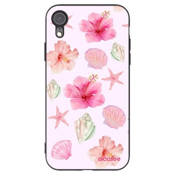 Picasee crna silikonska maskica za Apple iPhone XR - Blush Lagoon