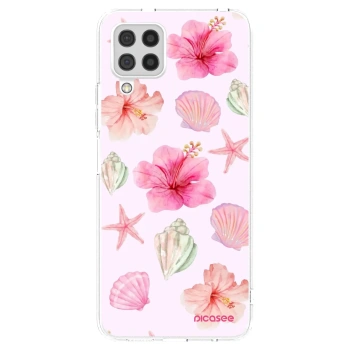 Picasee silikonska prozirna maskica za Samsung Galaxy A22 A225F 4G - Blush Lagoon