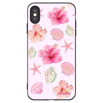 Picasee crna silikonska maskica za Apple iPhone XS Max - Blush Lagoon