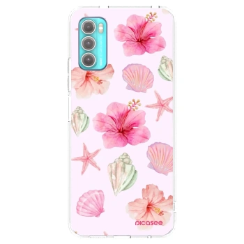 Picasee silikonska prozirna maskica za Motorola Moto G60 - Blush Lagoon