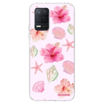 Picasee silikonska prozirna maskica za Realme 8 5G - Blush Lagoon