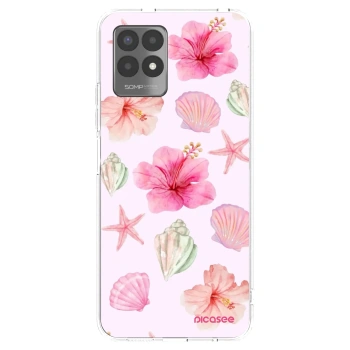 Picasee silikonska prozirna maskica za Realme 8i - Blush Lagoon