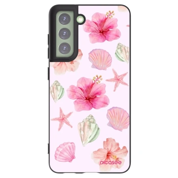 Picasee crna silikonska maskica za Samsung Galaxy S21 FE 5G - Blush Lagoon