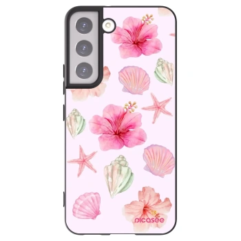 Picasee crna silikonska maskica za Samsung Galaxy S22 5G - Blush Lagoon
