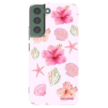 Picasee silikonska prozirna maskica za Samsung Galaxy S22+ 5G - Blush Lagoon
