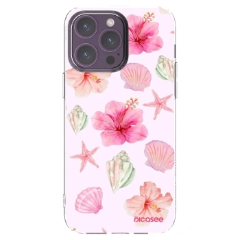 Picasee silikonska prozirna maskica za Apple iPhone 14 Pro Max - Blush Lagoon