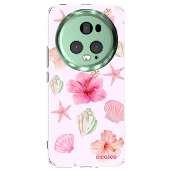 Picasee silikonska prozirna maskica za Honor Magic5 Pro - Blush Lagoon