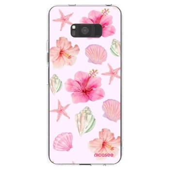 Picasee silikonska prozirna maskica za Samsung Galaxy S8 G950F - Blush Lagoon
