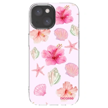 Picasee silikonska prozirna maskica za Apple iPhone 15 - Blush Lagoon