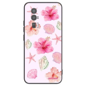 Picasee crna silikonska maskica za Xiaomi Poco F5 Pro 5G - Blush Lagoon