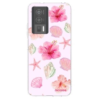 Picasee silikonska prozirna maskica za Xiaomi Poco F5 Pro 5G - Blush Lagoon