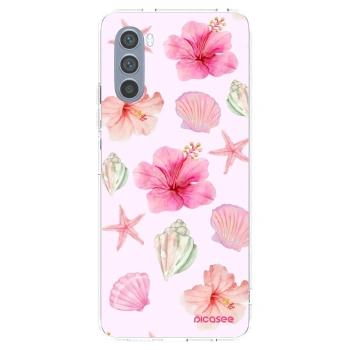 Picasee silikonska prozirna maskica za Motorola Moto G62 - Blush Lagoon