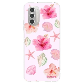 Picasee silikonska prozirna maskica za Motorola Moto G51 - Blush Lagoon