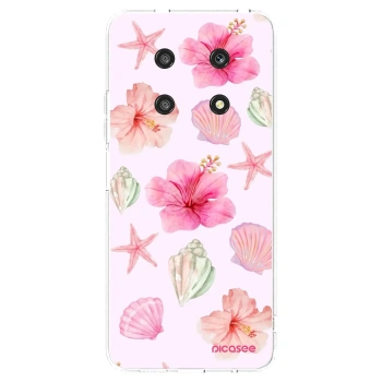 Picasee silikonska prozirna maskica za Honor Magic4 Lite 5G - Blush Lagoon