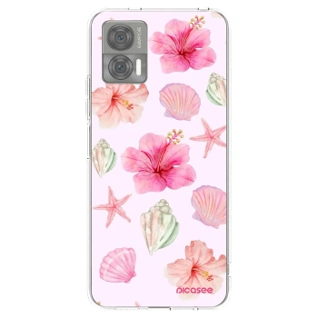 Picasee silikonska prozirna maskica za Motorola Edge 30 Neo - Blush Lagoon