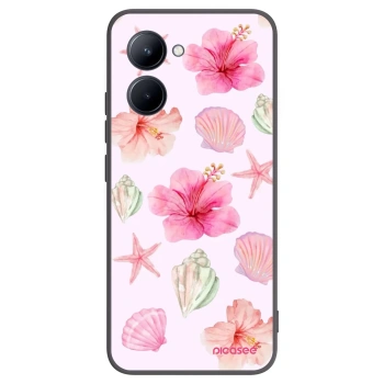 Picasee crna silikonska maskica za Realme C33 (2023) - Blush Lagoon
