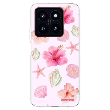 Picasee silikonska prozirna maskica za Xiaomi 14 Pro - Blush Lagoon