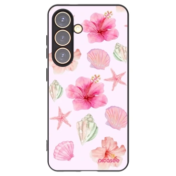 Picasee crna silikonska maskica za Samsung Galaxy S24 S921B 5G - Blush Lagoon