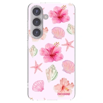 Picasee silikonska prozirna maskica za Samsung Galaxy S24 S921B 5G - Blush Lagoon
