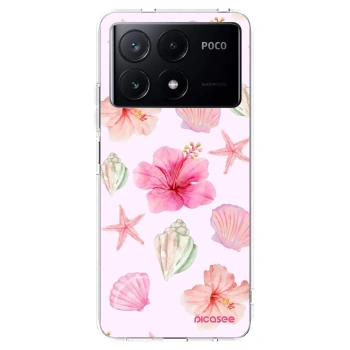 Picasee silikonska prozirna maskica za Xiaomi Poco X6 Pro - Blush Lagoon